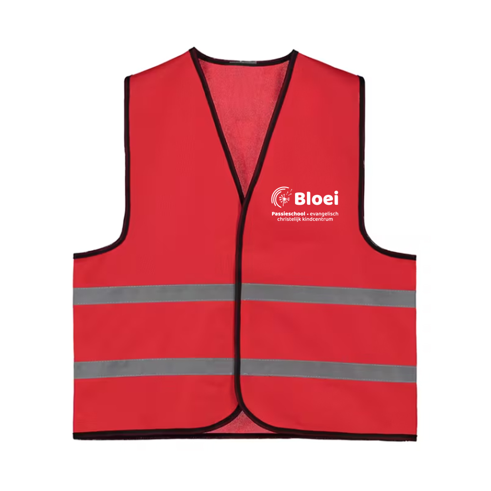 Kids promo veiligheidsvest polyester 6-12YRS bedrukken met logo