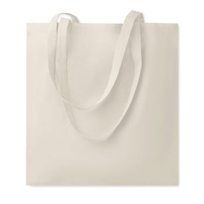 CottonBag draagtas met lange hengsels (180 gr/m²)  bedrukken met logo