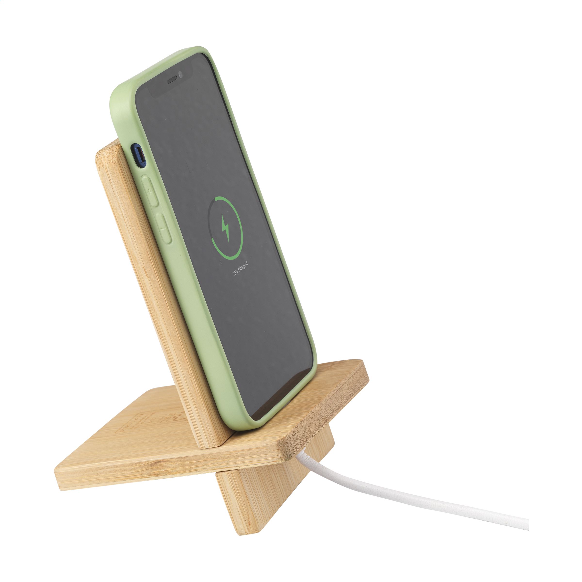 Miyo FSC Bamboo Phone Stand telefoonhouder bedrukken met logo