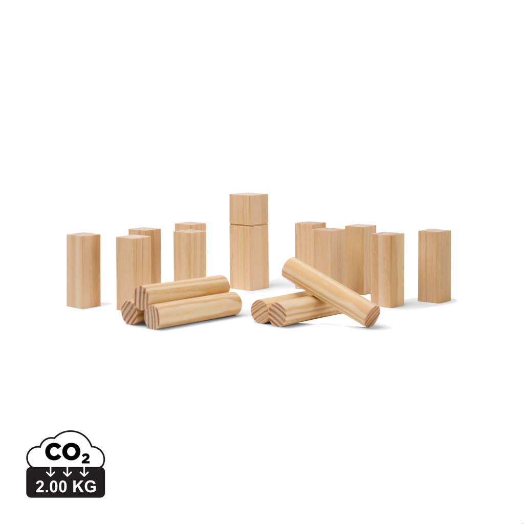 VINGA Kubb mini spel bedrukken met logo