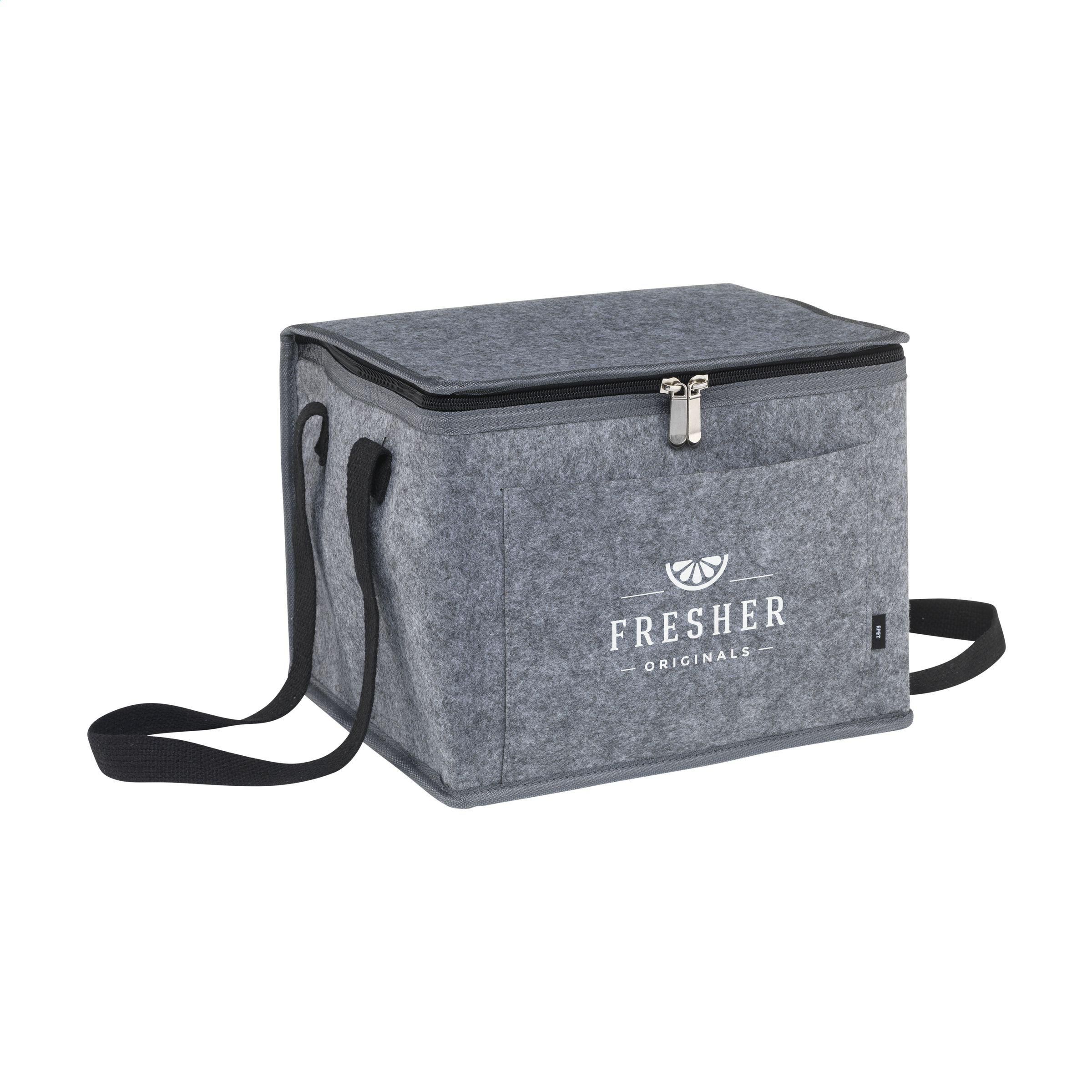 Vilten koeltas bedrukken met logo