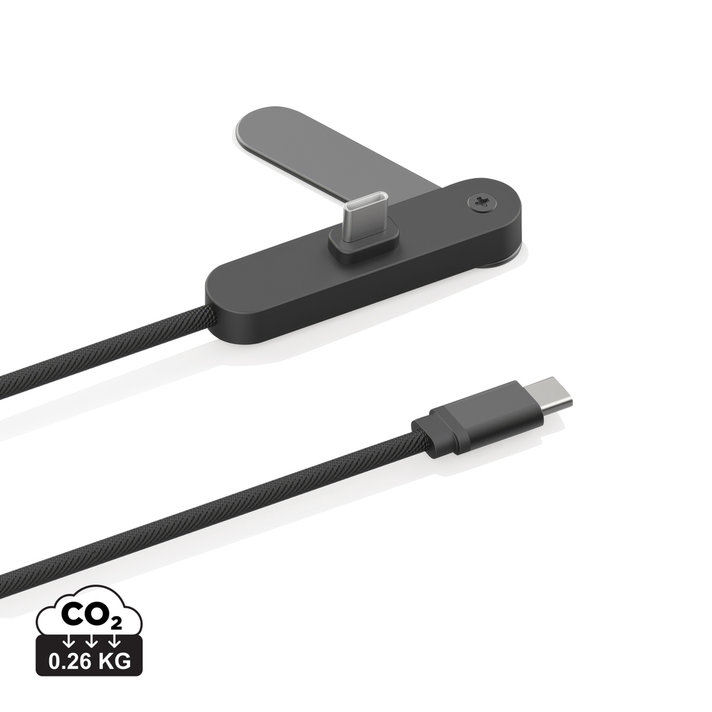 Aluvia RCS 65W PD-kabel met verstelbare telefoonstandaard bedrukken met logo
