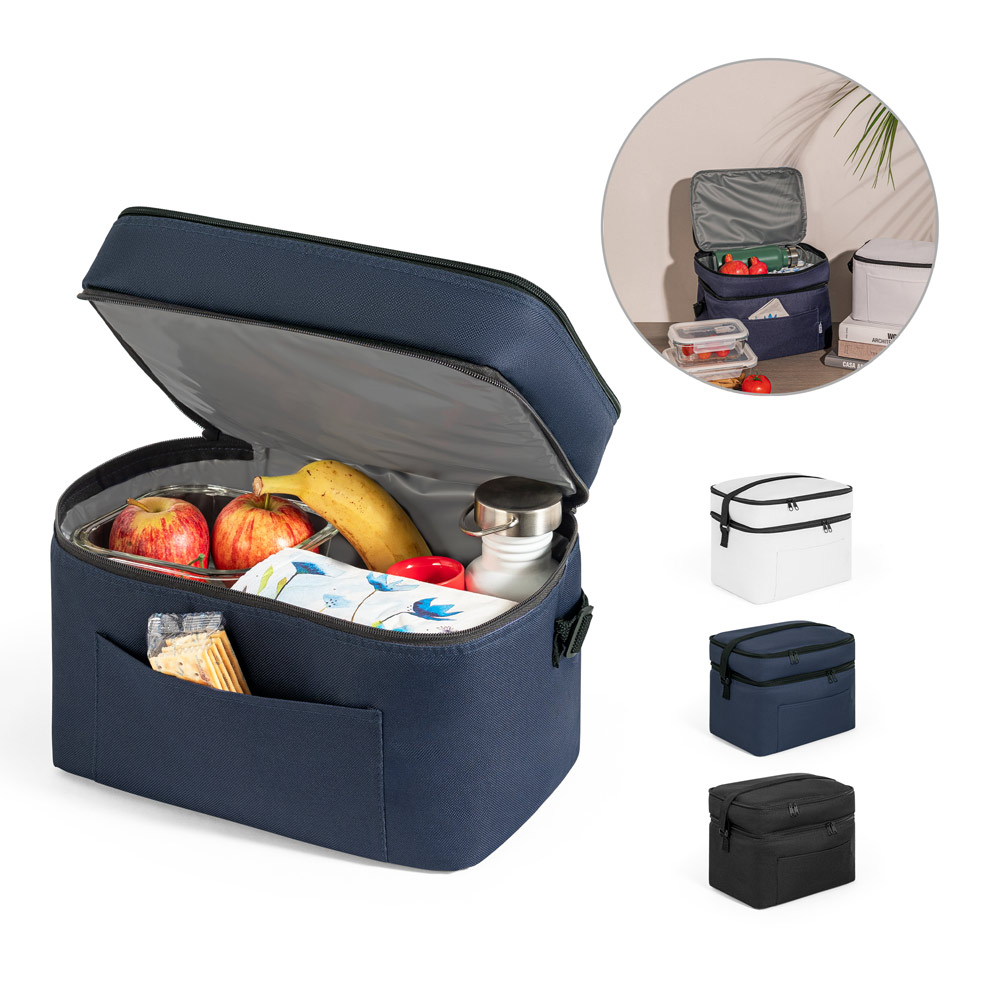 CANCUN LARGE. Thermische zak in 600D met PEVA-interieur 12 L bedrukken met logo