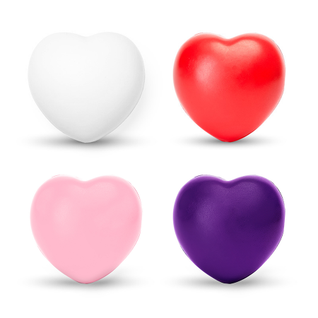 BIKU, Anti-stressbal in hartvorm bedrukken met logo