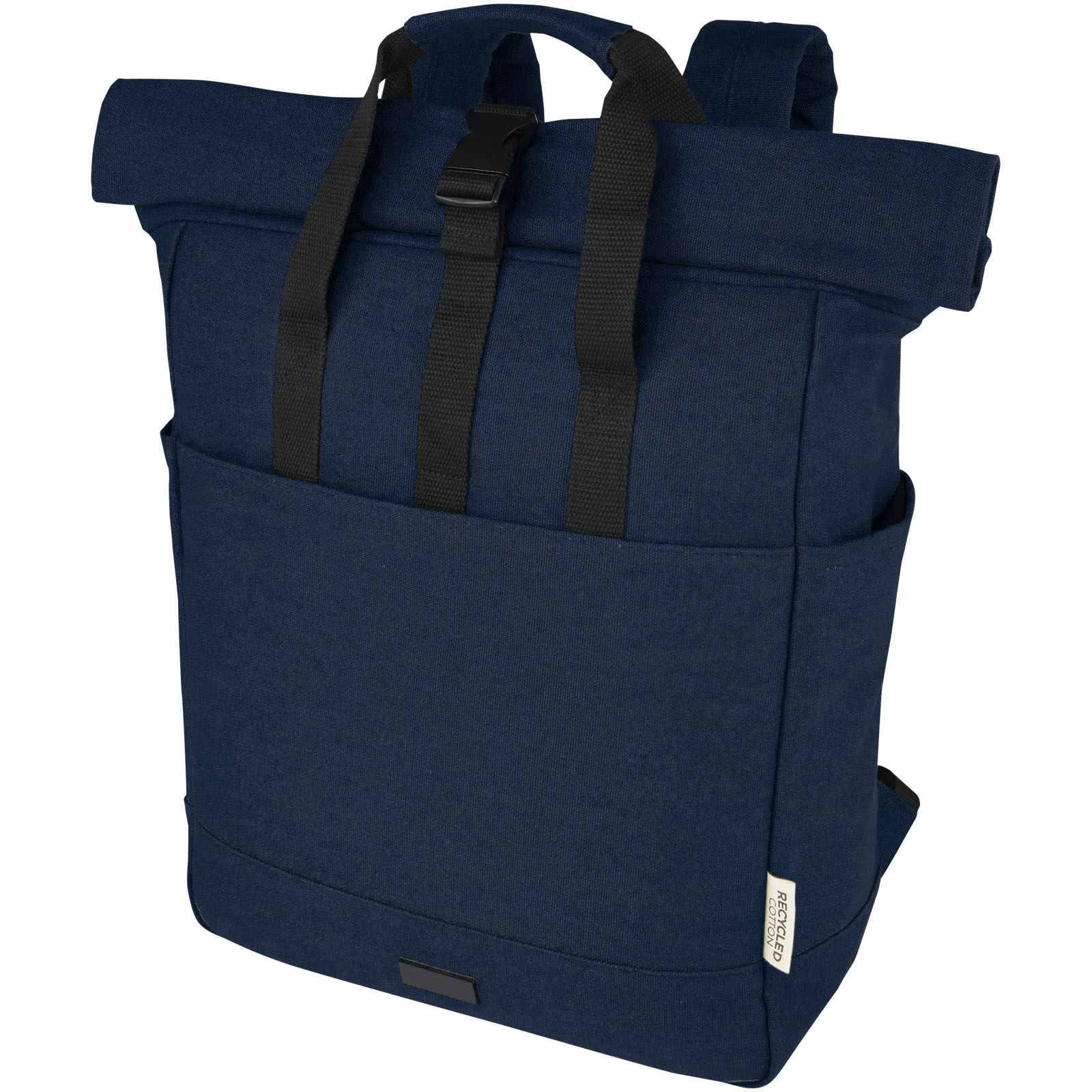 Joey 15 inch GRS gerecyclede canvas rolltop laptoprugzak 15 l bedrukken met logo