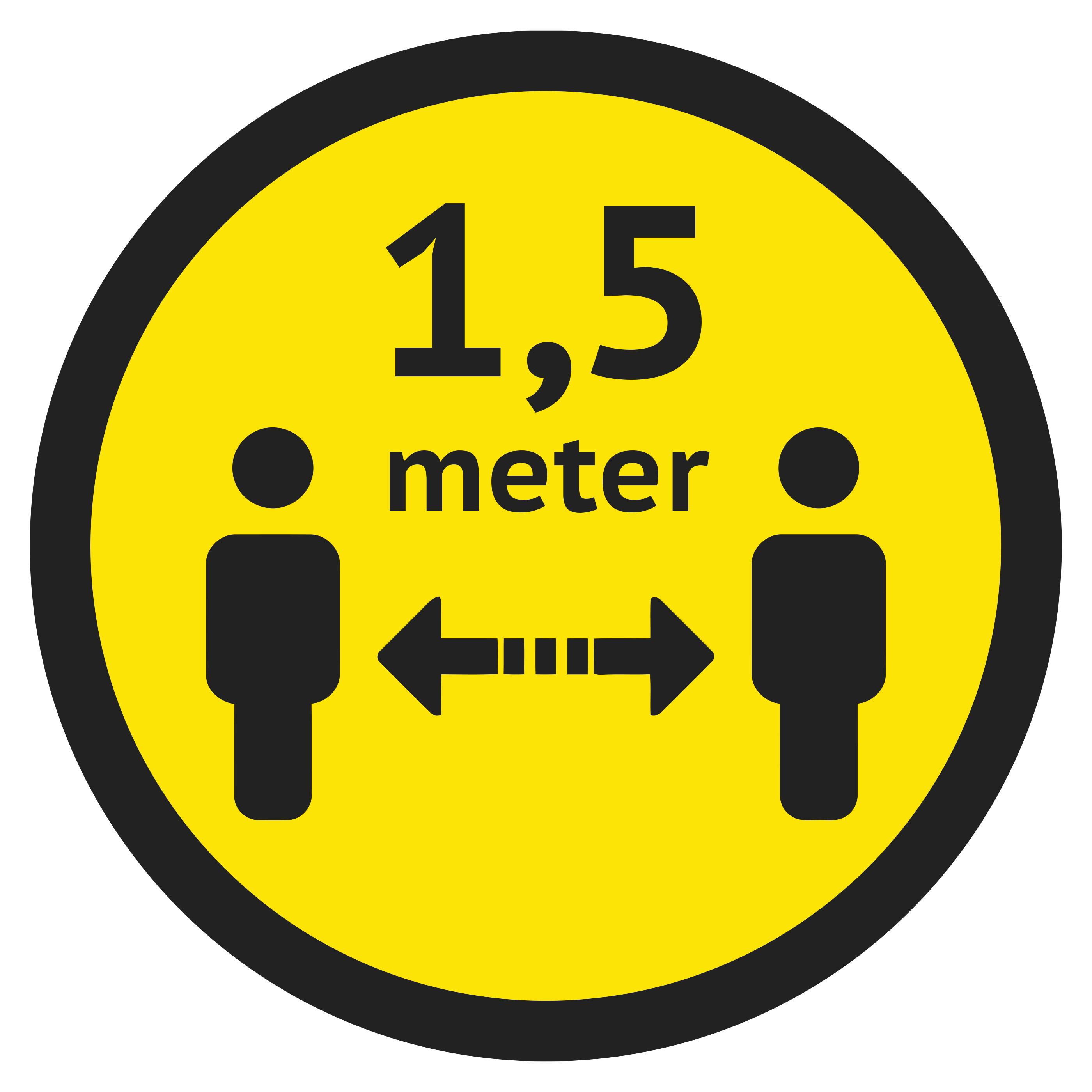 Vloersticker 30x30 cm bedrukken met logo