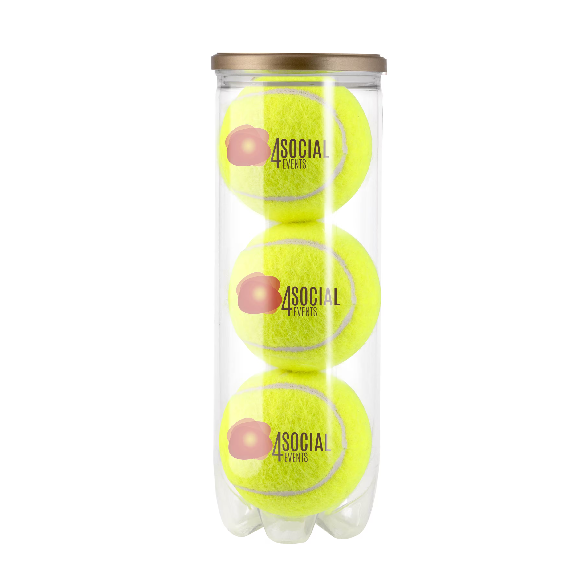 Tube tennis balls bedrukken met logo