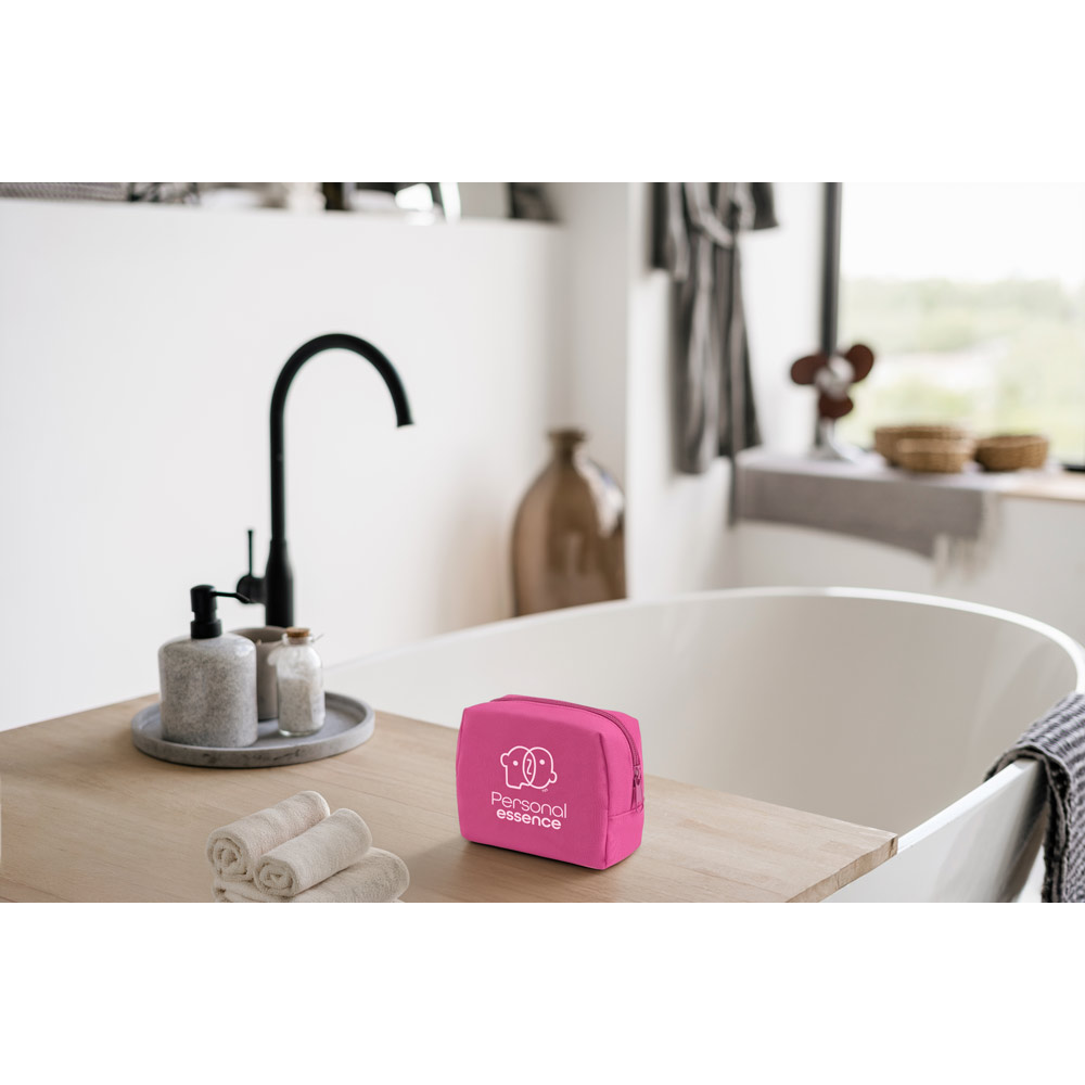 CHLOE. Cosmetische tas van 600D polyester met hoge dichtheid bedrukken met logo