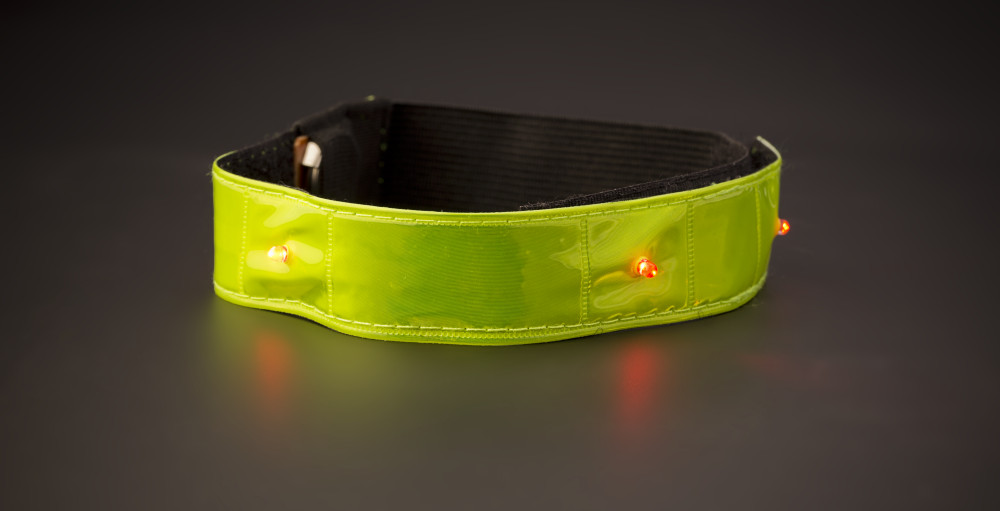 RunLight reflecting strap met LED bedrukken met logo