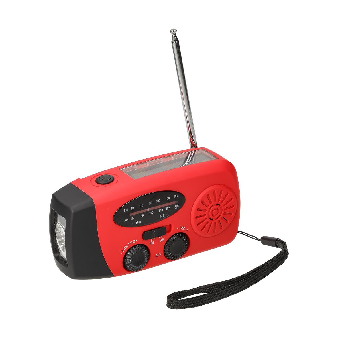 Handkrukradio met zaklamp "Volt" bedrukken met logo
