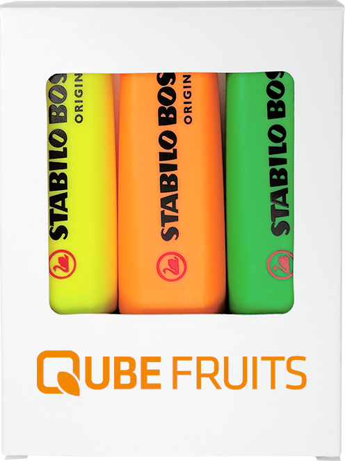 STABILO BOSS Original set of 3 highlighter bedrukken met logo