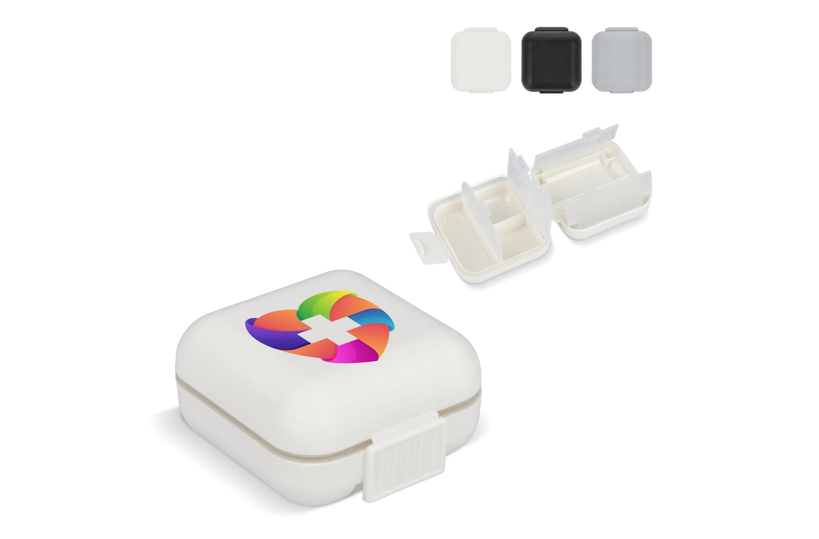 Compacte Pillendoos bedrukken met logo