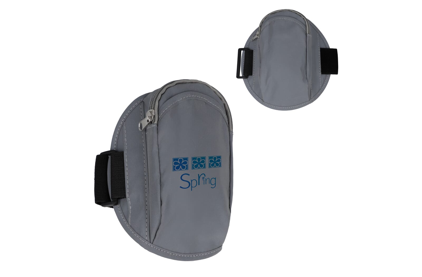 Reflecterende sportarmband met opbergvak bedrukken met logo