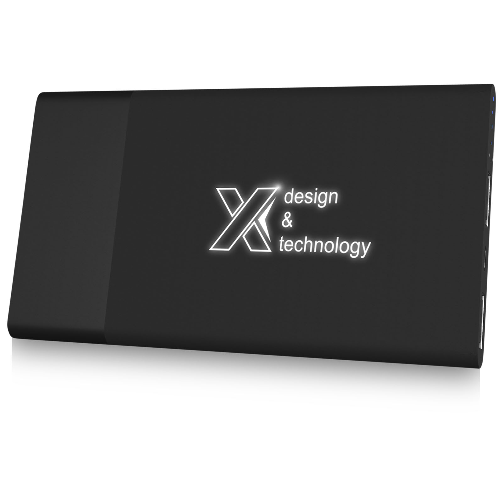 SCX.design P20 5000 mAh oplichtende slimme powerbank bedrukken met logo