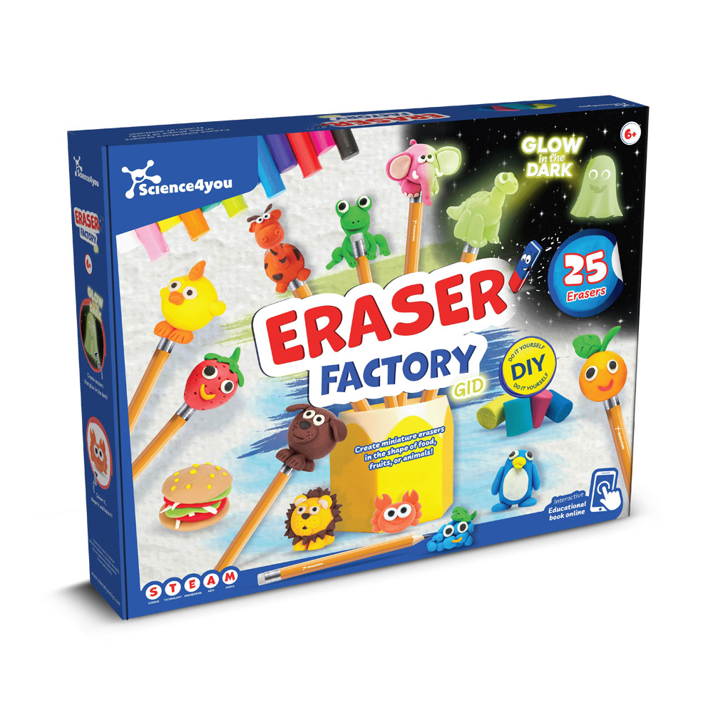 RUBBER FACTORY. Rubberfabriek ideaal voor kinderen bedrukken met logo