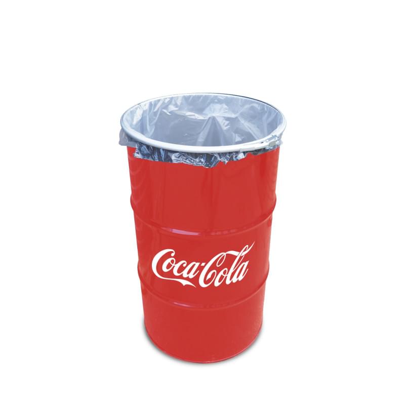 Barrel afvalbak (120 L) bedrukken met logo