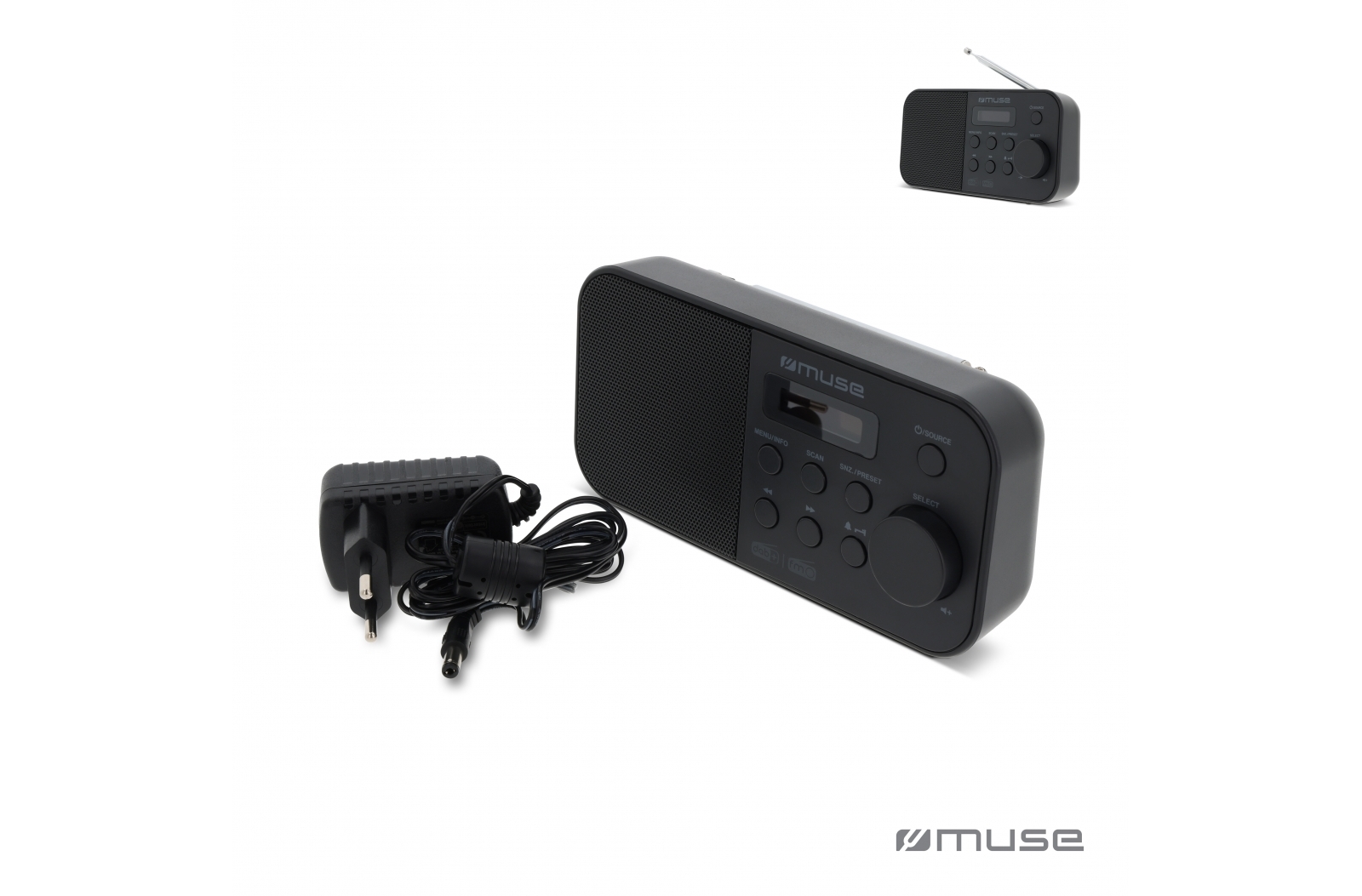 M-109 DB | Muse Portable Radio FM/DAB+ bedrukken met logo