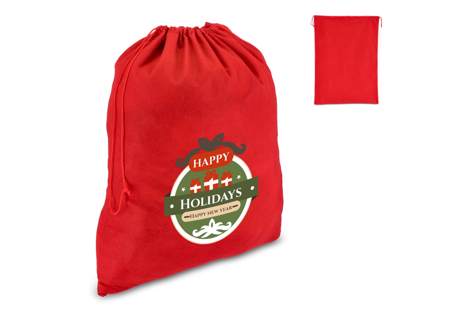 Vilten geschenkzak 50x70cm bedrukken met logo