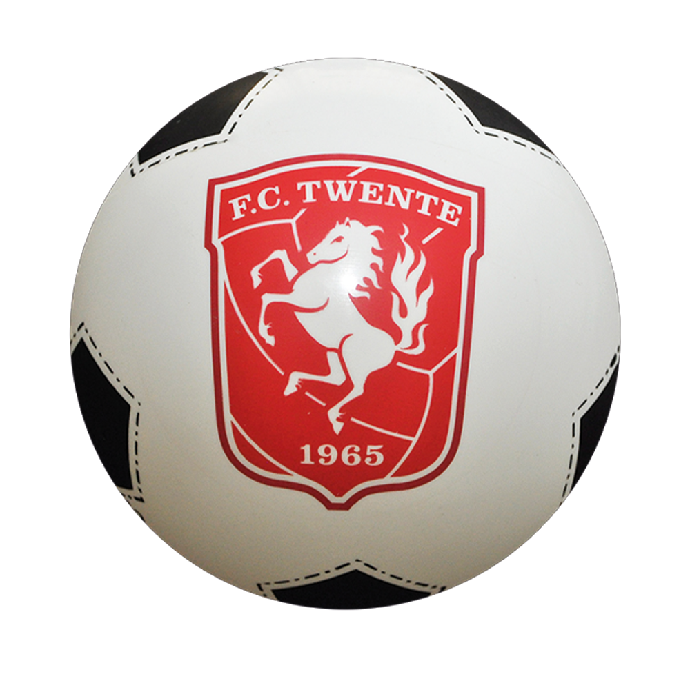 Plastic voetbal standaard vlakken (22 cm) bedrukken met logo