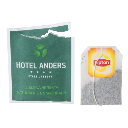 Lipton theezakje in bedrukte omslag tot in full colour bedrukt bedrukken met logo