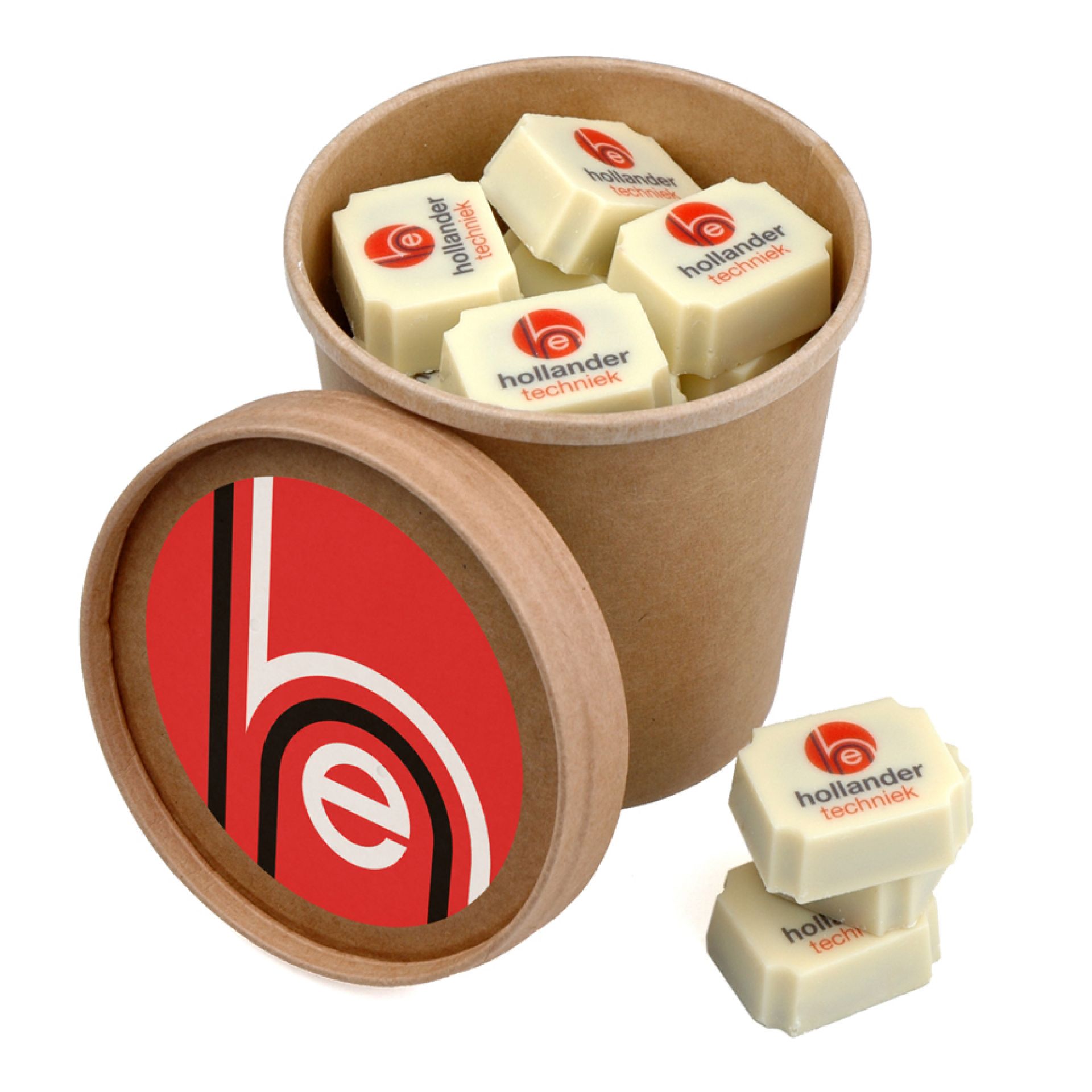 Bio Snoepbeker 20 logobonbons bedrukken met logo