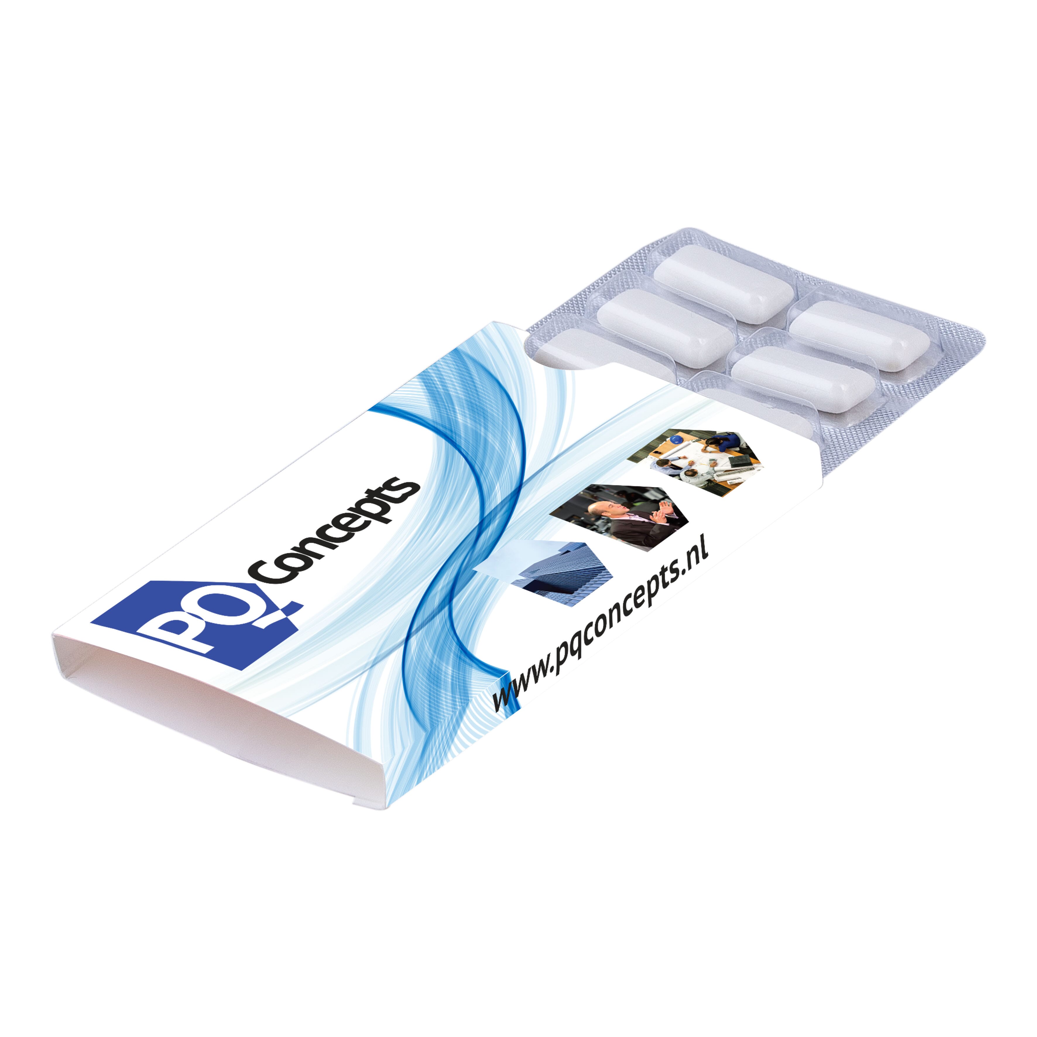 Kauwgom blister 12 stuks bedrukken met logo