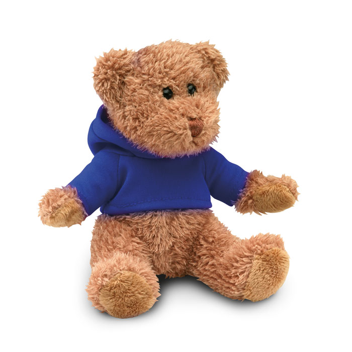 Teddybeer met hoody bedrukken met logo