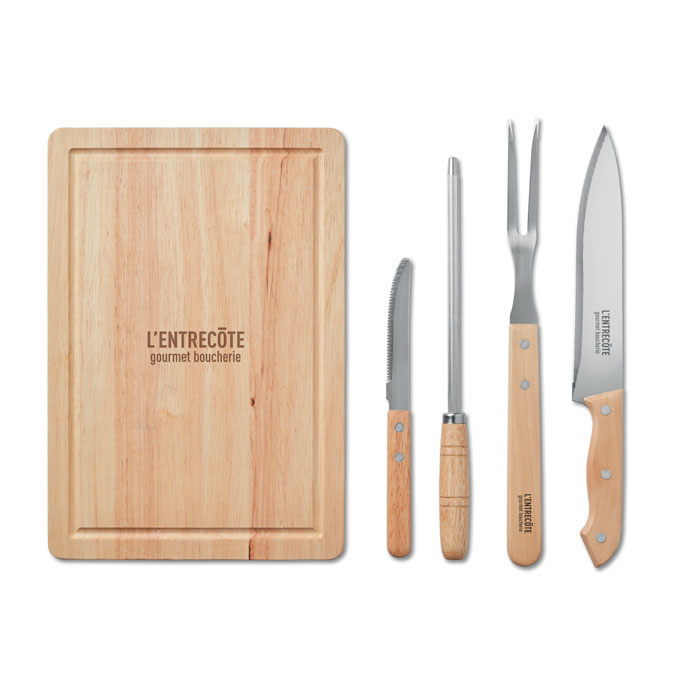 BBQ Board 4-delige barbecue set bedrukken met logo