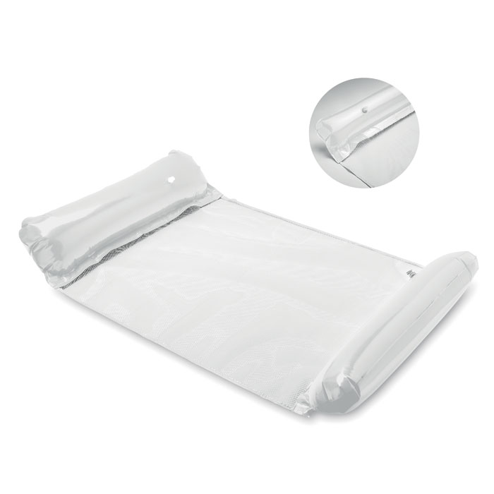 Waterhangmat opblaasbaar bedrukken met logo