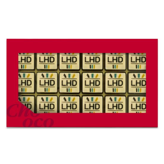 ChocoGiftbox 18 Logochocolaatjes bedrukken met logo