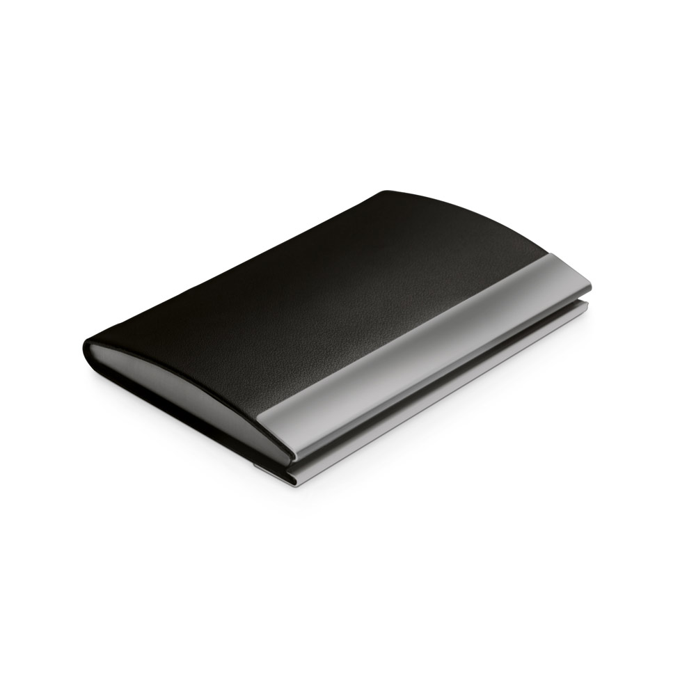 SANDLER. Metalen en PU kaarthouder bedrukken met logo