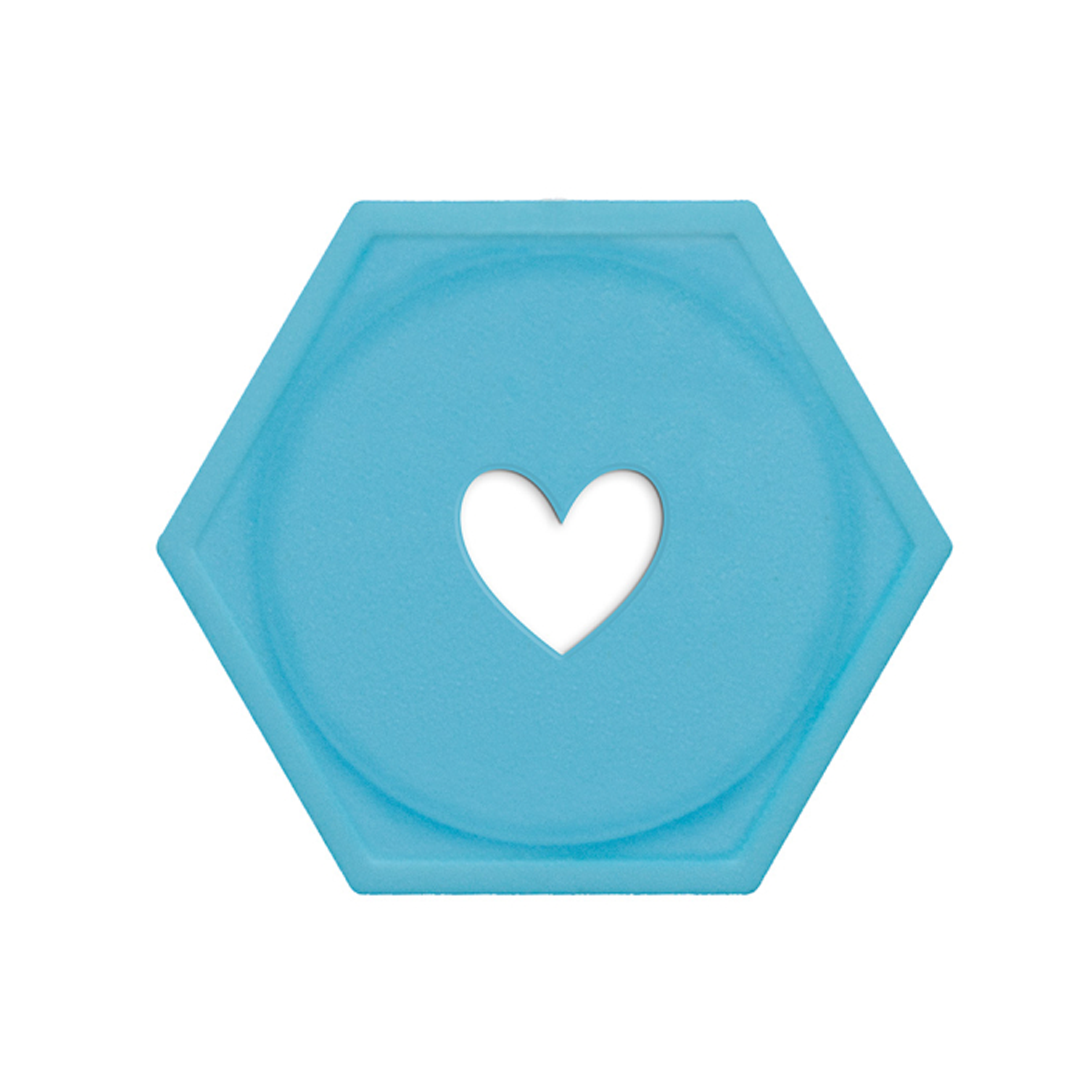 Recycled plastic tokens with the hole hexagon bedrukken met logo