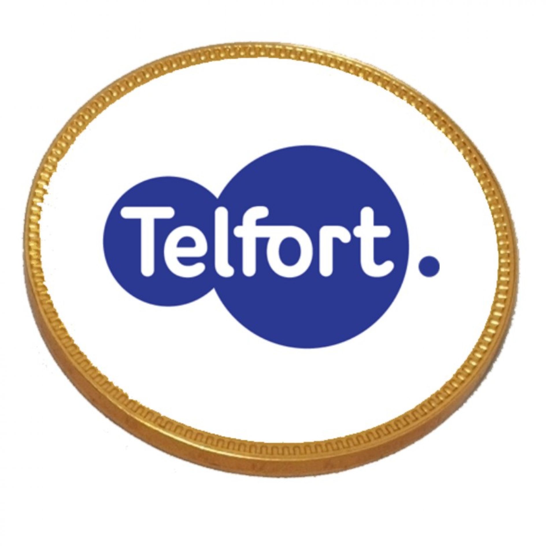 Chocolade munten met opdruk bedrukken met logo