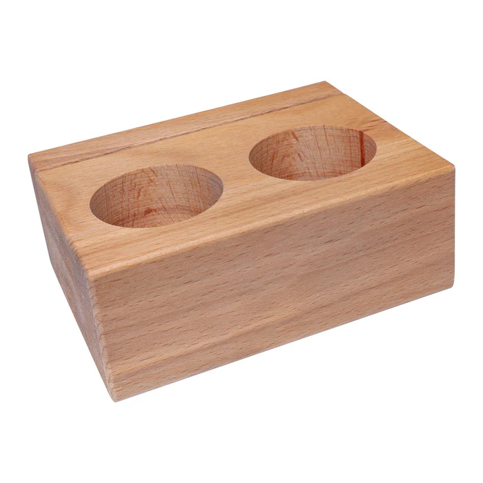 Menukaarthouder beuken met uitsparingen A6 bedrukken met logo