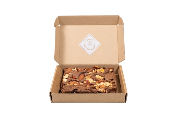 Brievenbus Brownie Deluxe ½ bedrukken met logo