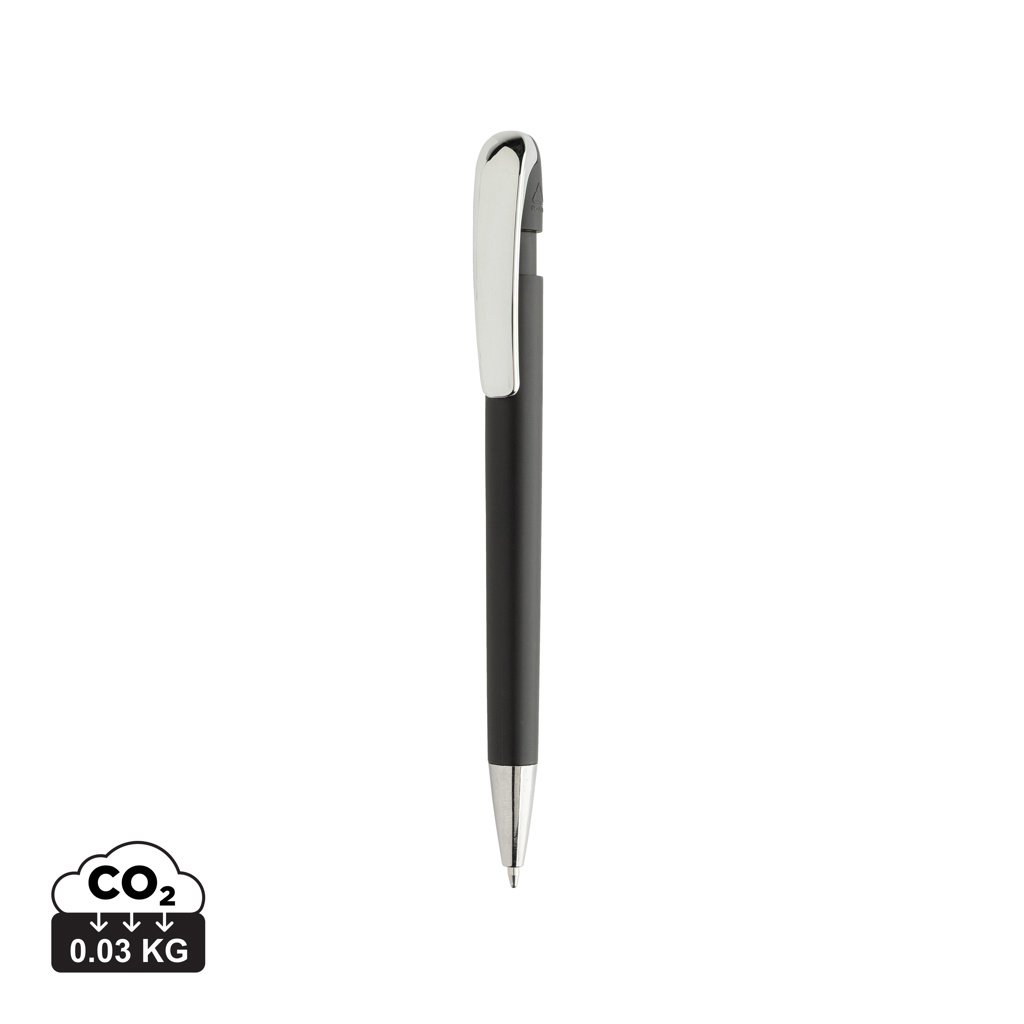 Glide GRS gecertificeerde R-ABS Pen met metalen clip bedrukken met logo