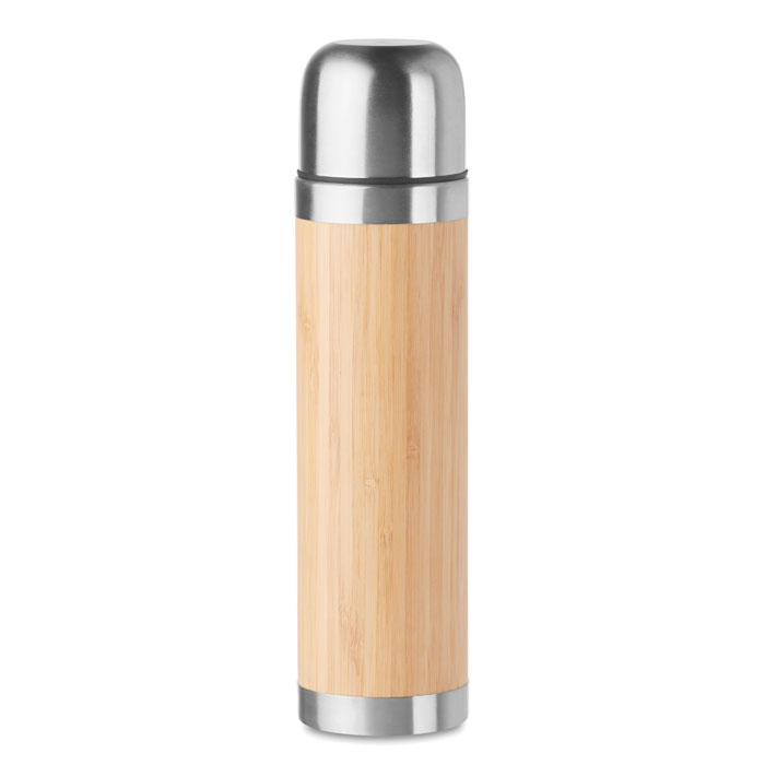 Bamboo thermosfles (400 ml) bedrukken met logo