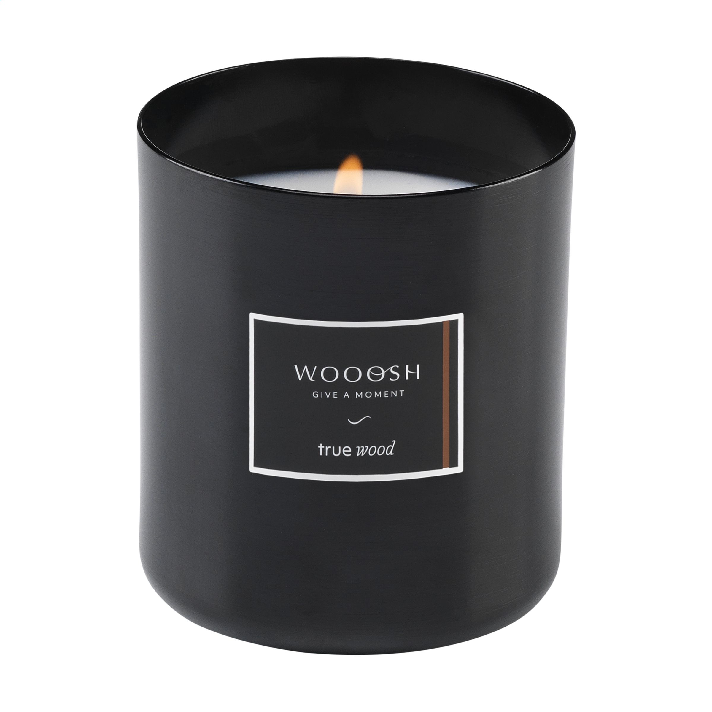 Wooosh Scented Candle True Wood geurkaars bedrukken met logo