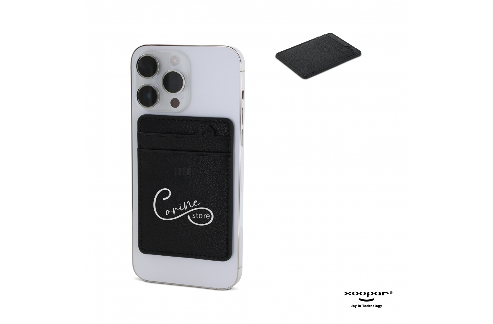 3198 | Xoopar Iné Mini NFC Wallet Recycled Leather bedrukken met logo