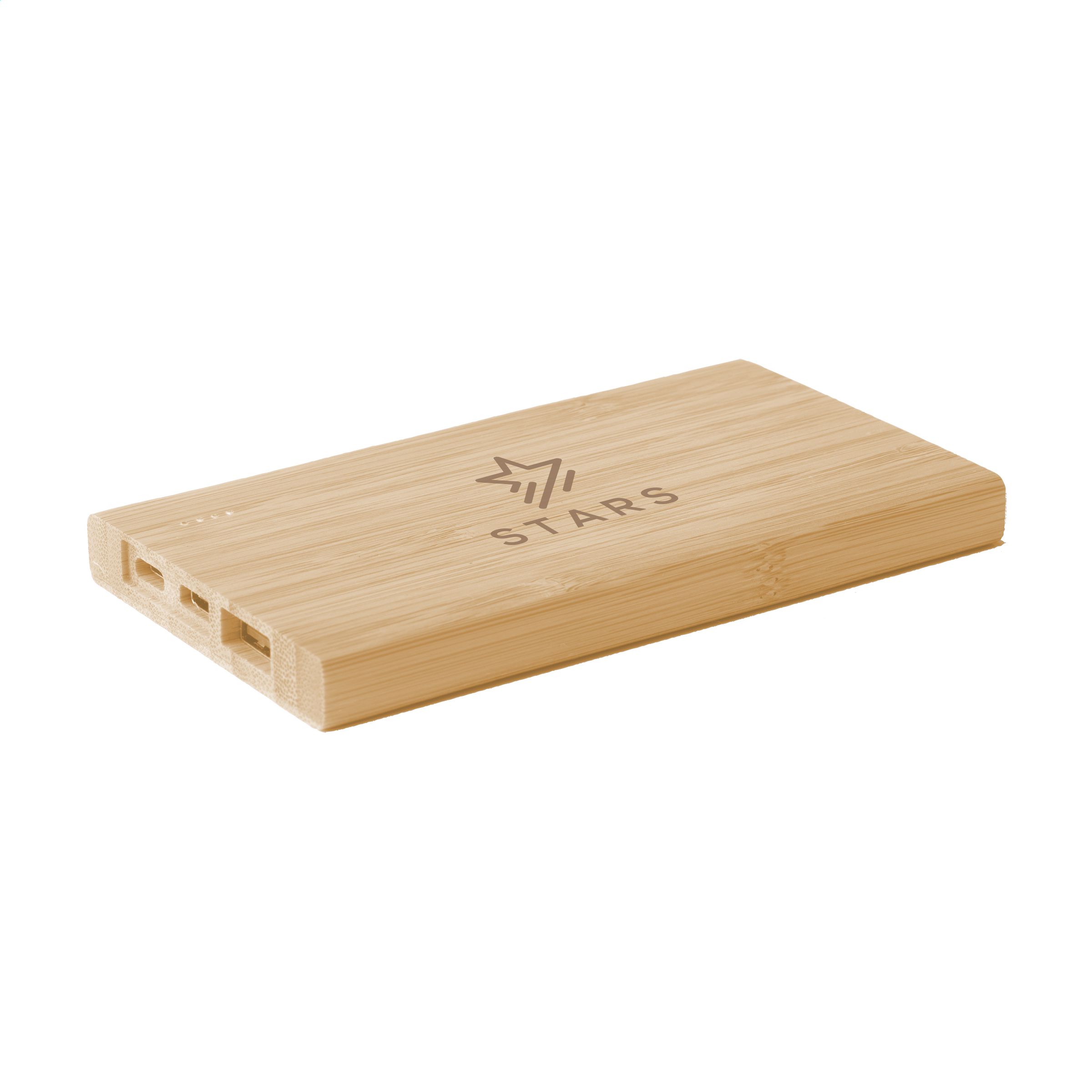 ECOBamboo 4.000 mAh powerbank bedrukken met logo