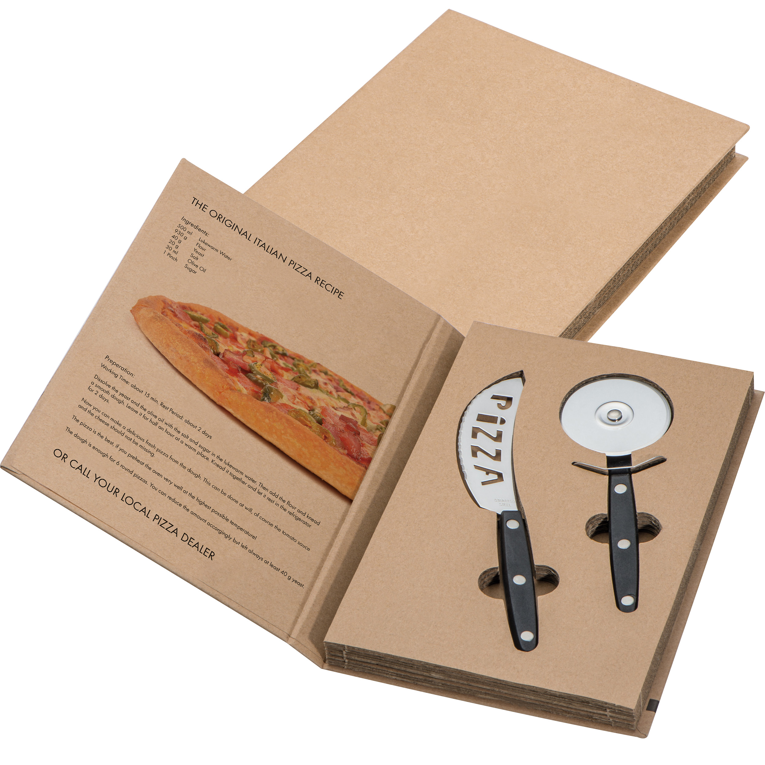 Pizza set bedrukken met logo