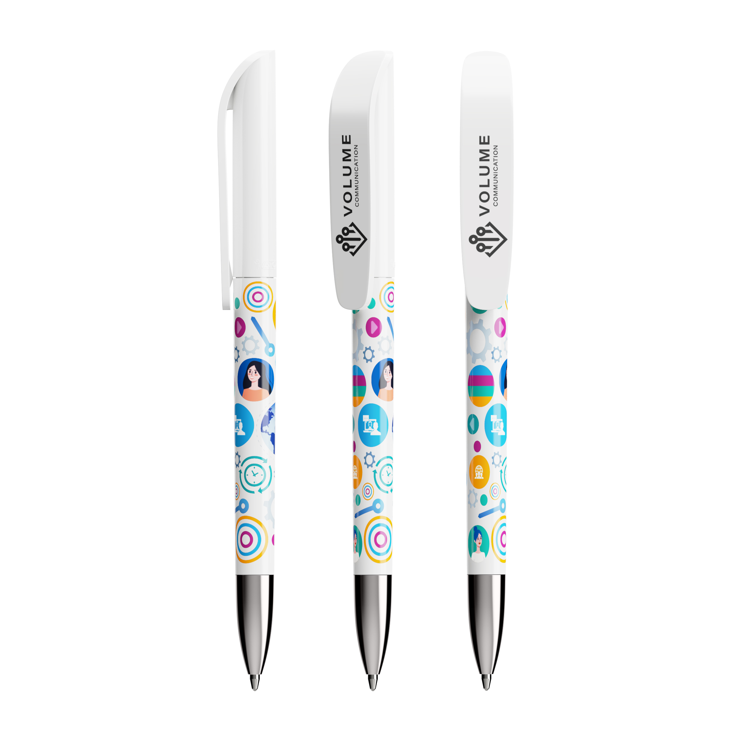 BIC® Super Clip Advance balpen bedrukken met logo