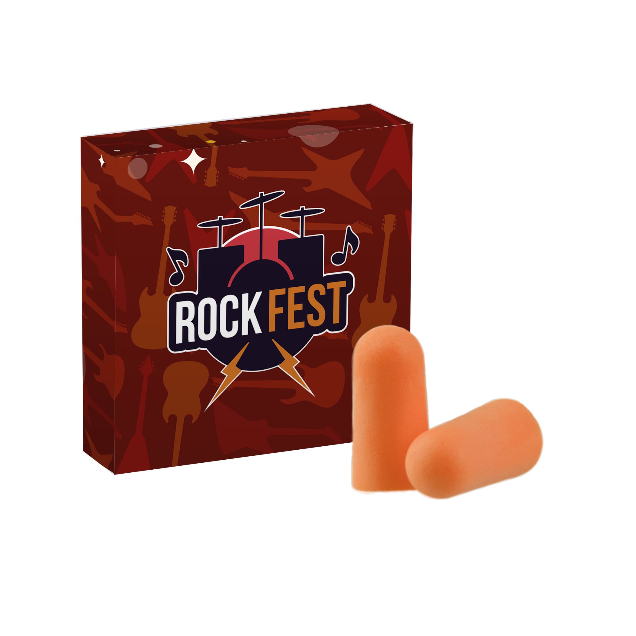 Oordopjes in Full-colour doosje bedrukken met logo