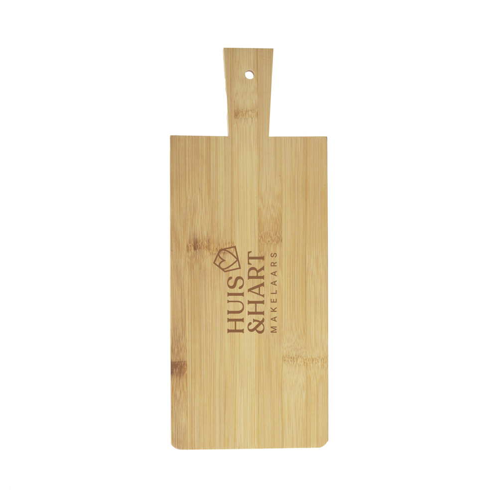 Bamboo serveerplank bedrukken met logo