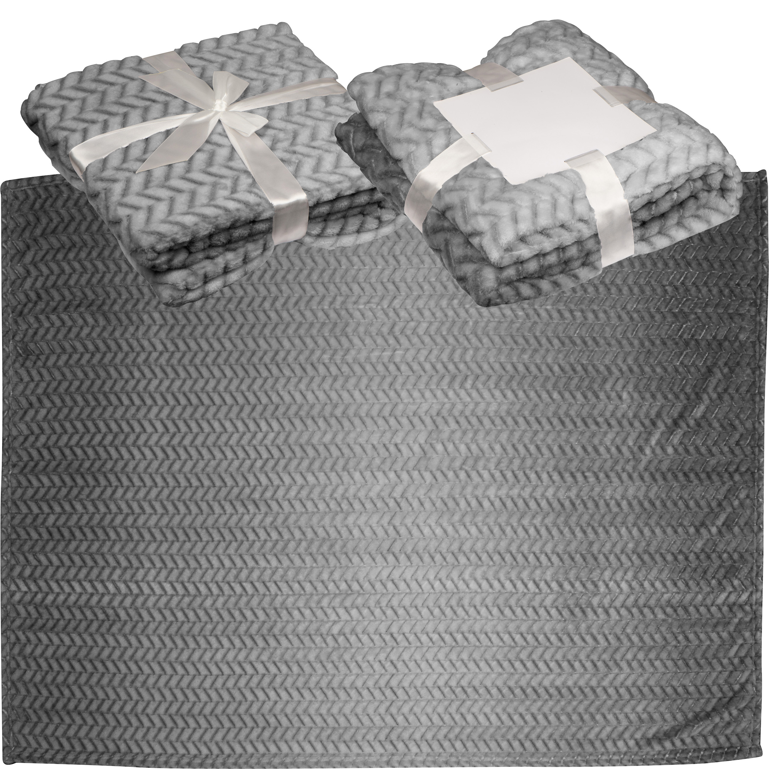 Grote flanel fleecedeken bedrukken met logo