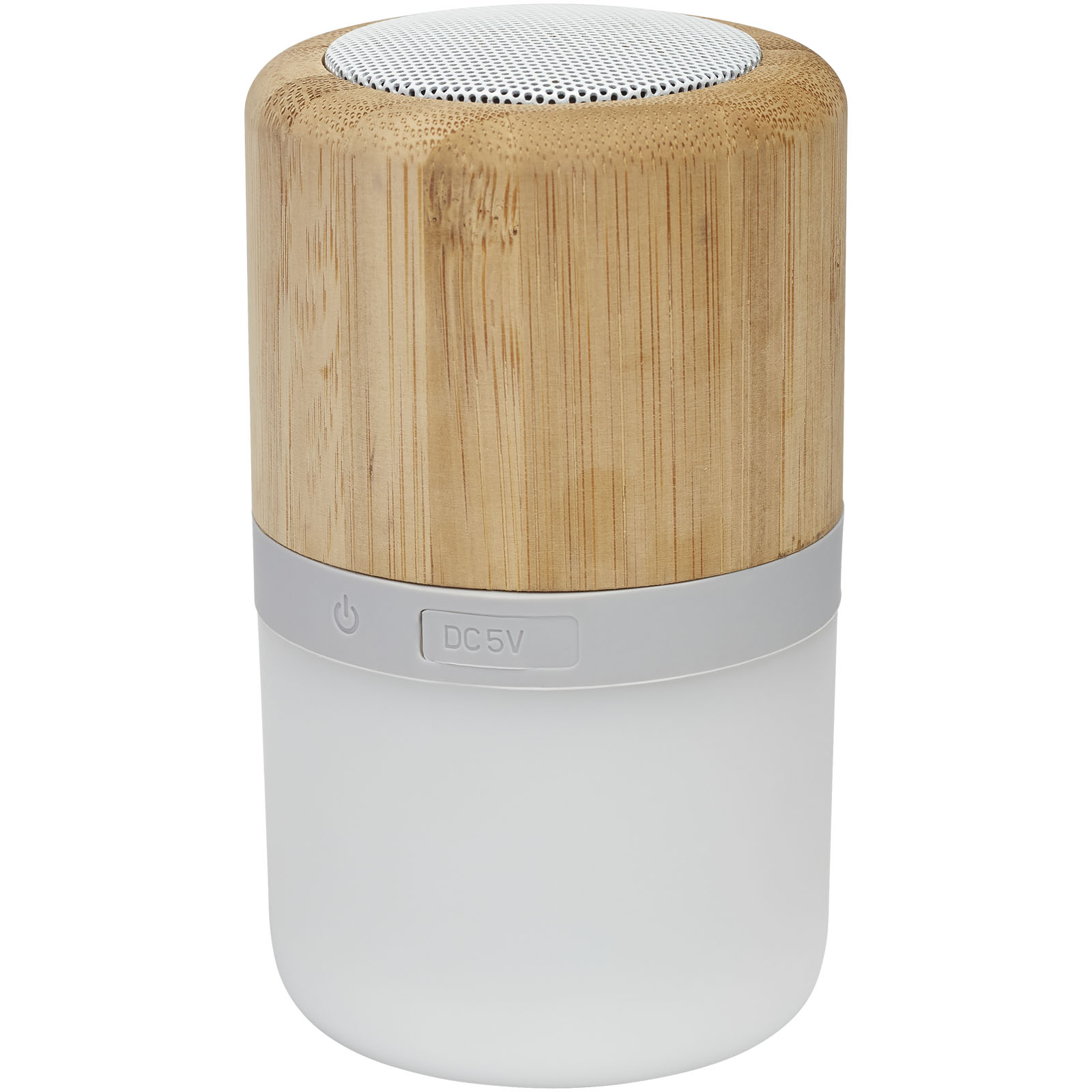 Aurea bamboe Bluetooth®-speaker met licht  bedrukken met logo