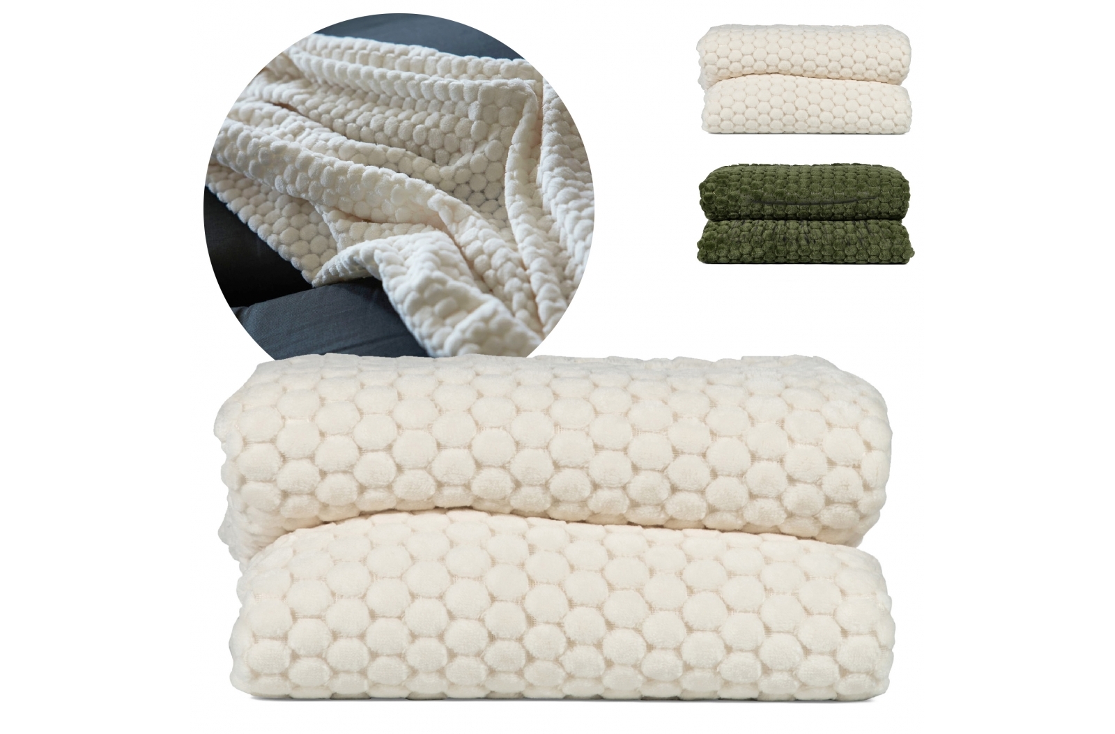 Sagaform Maja fleece kleed (130x170 cm) bedrukken met logo