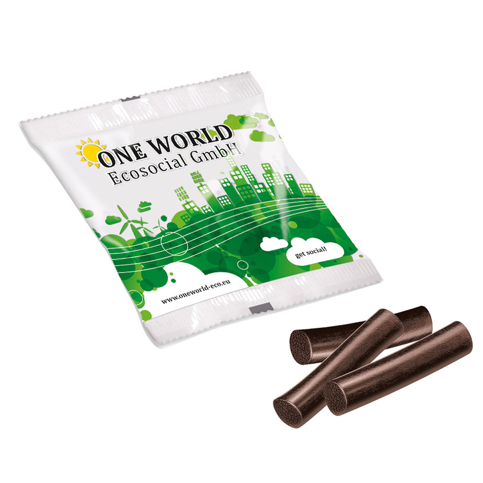 Katjes dropsticks bedrukken met logo