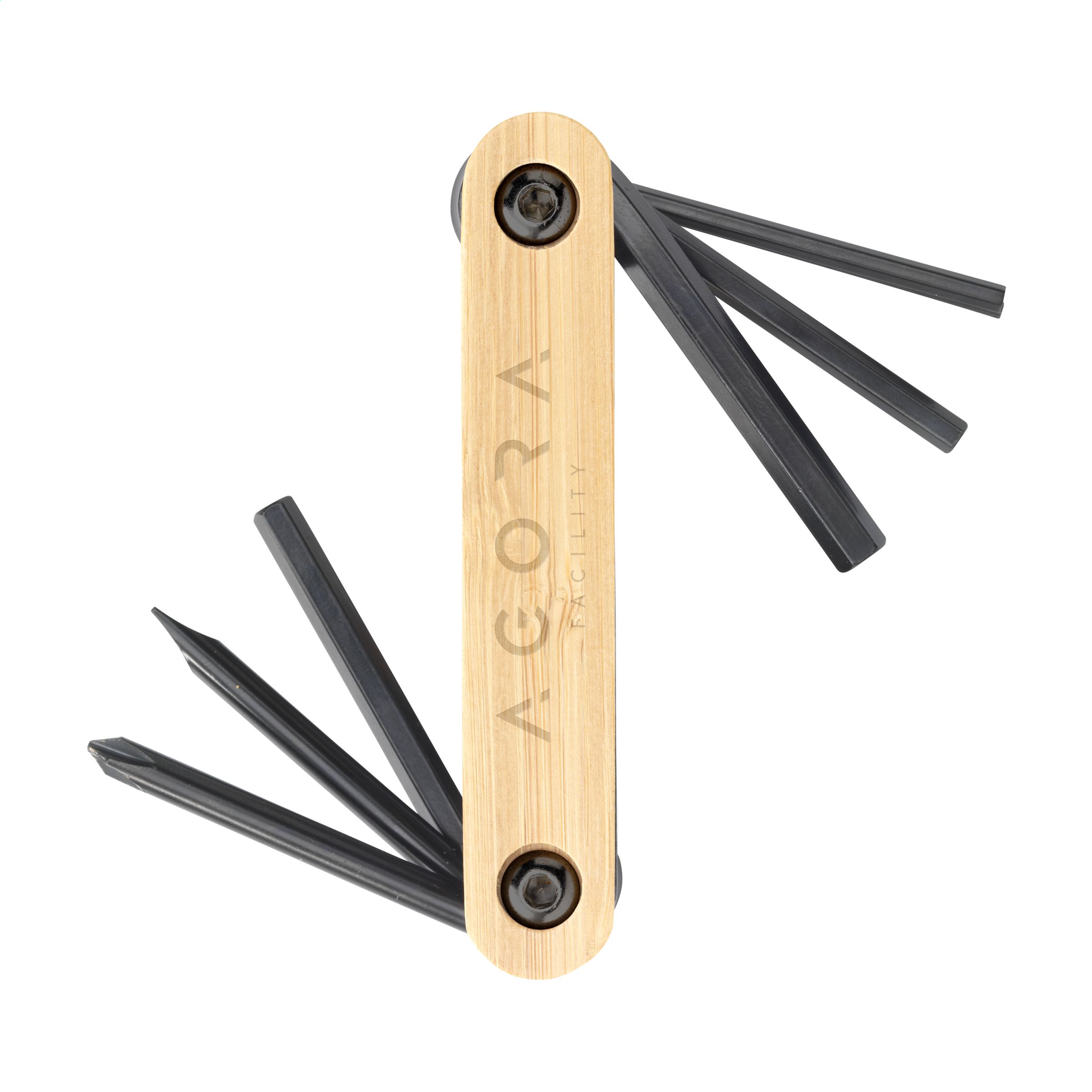 Buda Bamboo Black Tool multitool bedrukken met logo
