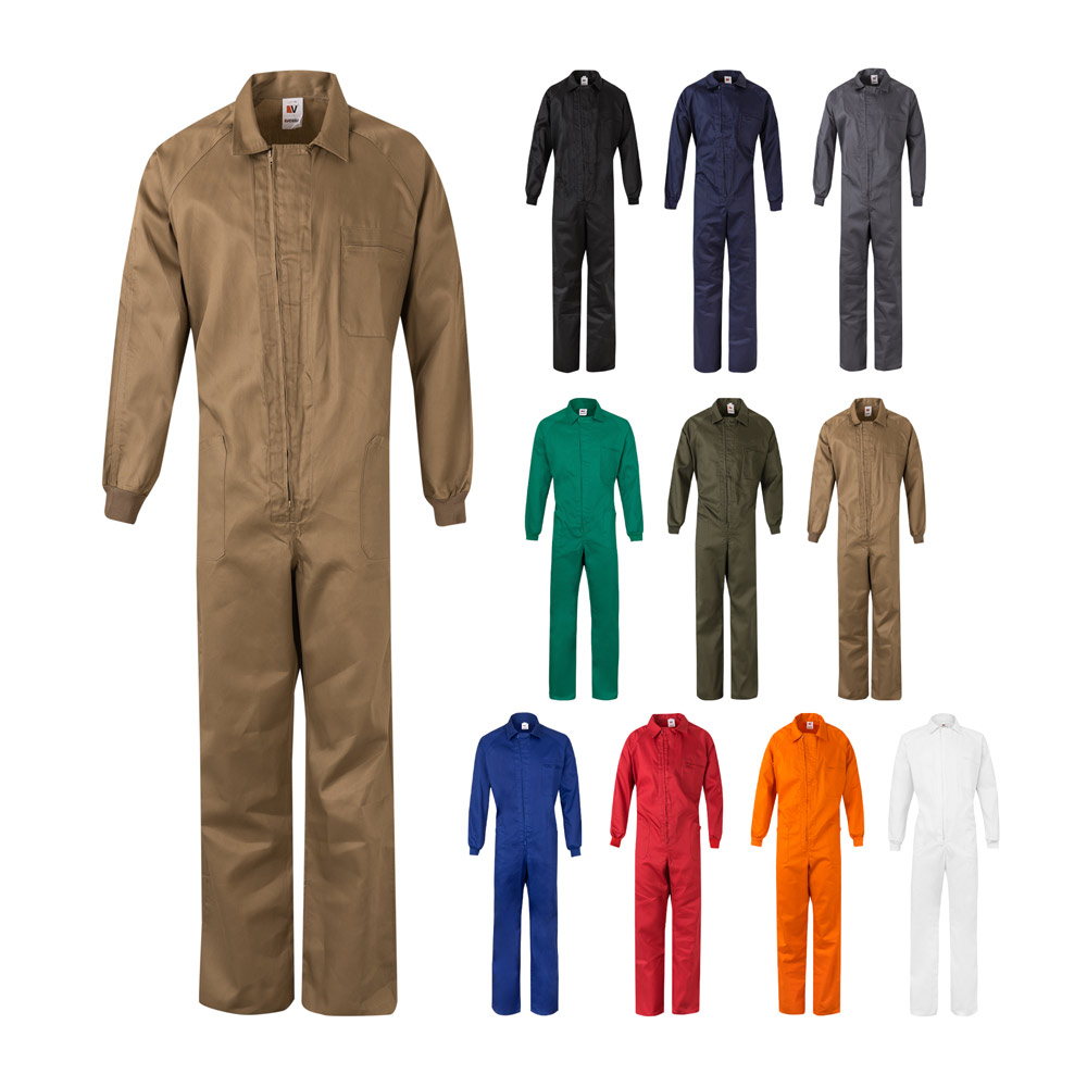 VL YAMA. Twill jumpsuit (200g/m²), van katoen (35%) en polyester (65%) bedrukken met logo